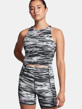 Under Armour Project Rock Let's Go Bench To Beach Top + Shorts Women M/L